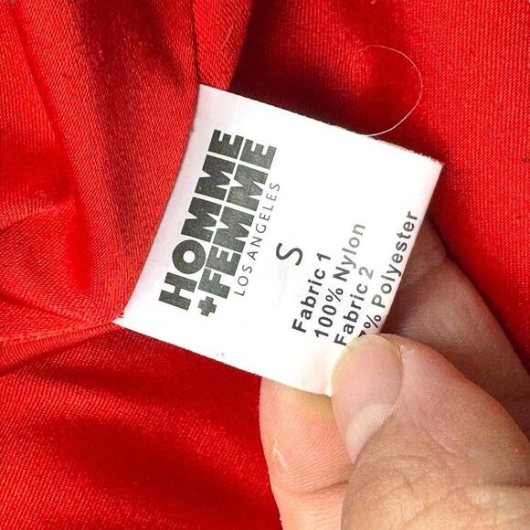 Homme Femme LA Bomber Jacket Black Streetwear Zip-Up HFLA Embroidered S Japan - Picture 9 of 13